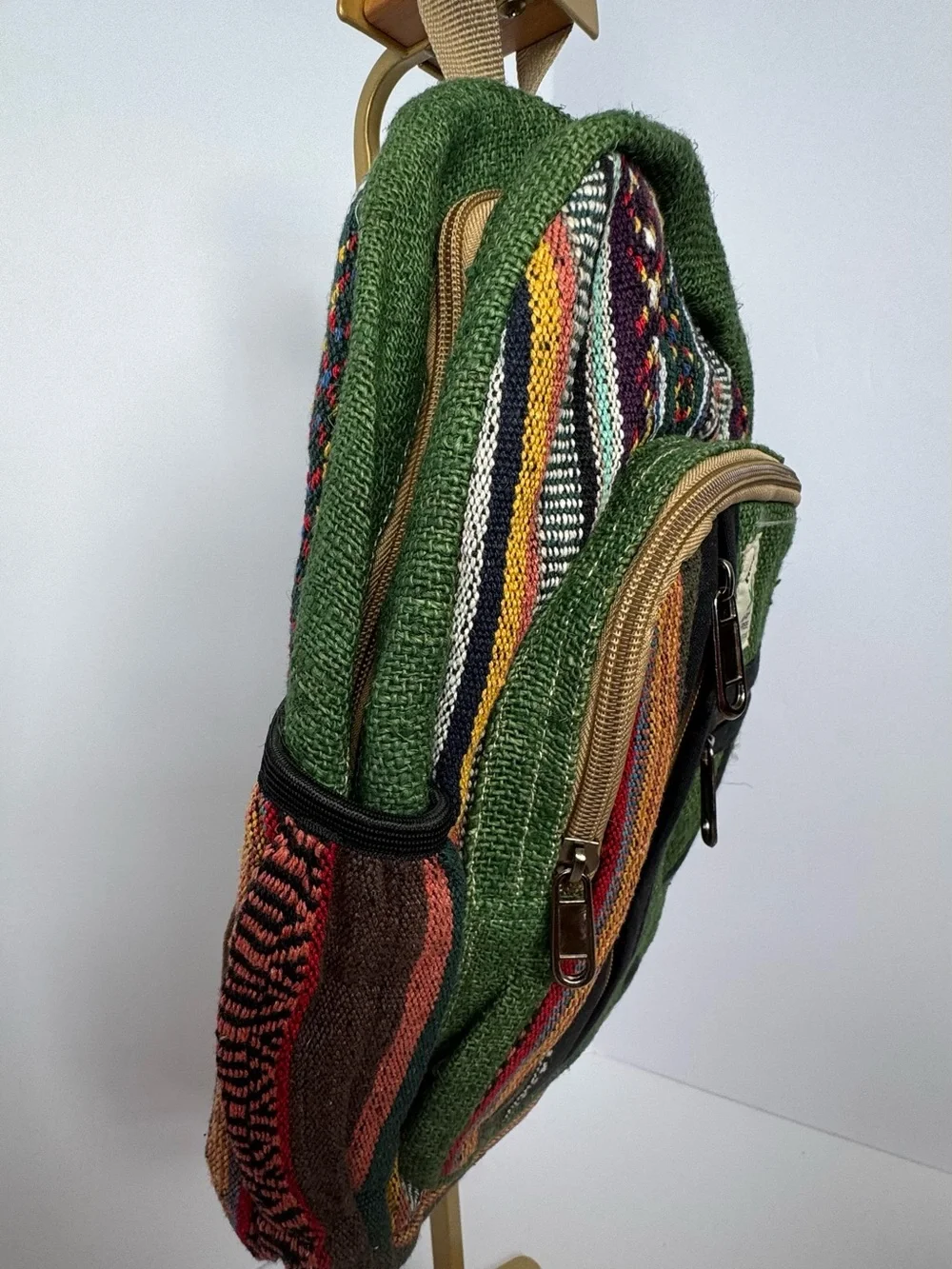 HIMALAYA HEMP woven small backpack